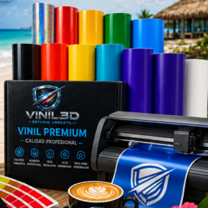 VINIL ADHESIVO CON CORTE / Depilado y con transfer