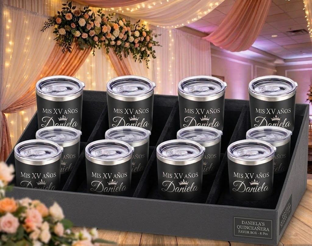 12 TERMOS 30 OZ METALICOS GRABADOS CON LÁSER - Imagen 2
