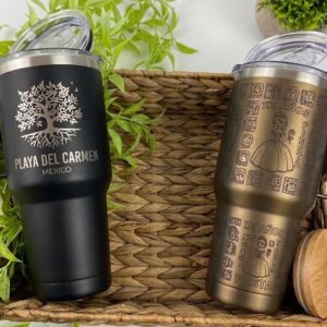 12 TERMOS 30 OZ METALICOS GRABADOS CON LÁSER